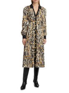 Image of sale on Hana Pleated Midi-dress