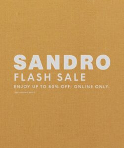 Image of sale on Up to 80% off Sandro!