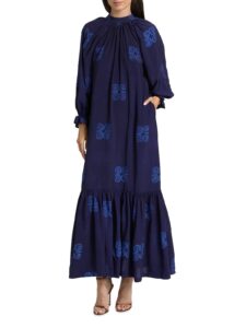 Image of sale on Tinuke Printed Long-sleeve Maxi Dress