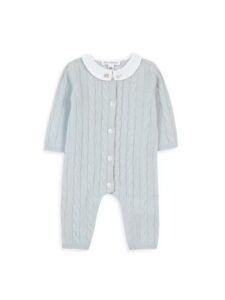 Image of sale on Baby Boy’s Premier Trousseau Cable-knit Coveralls