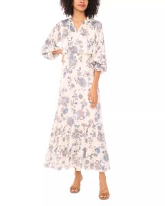 Image of sale on Ruched Waist Maxi Dress