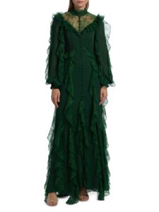 Image of sale on Elea Ruffled Maxi Dress