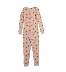 Image of sale on Girls 2pc Star Seeker Hearts Pajama Set Size 4-14