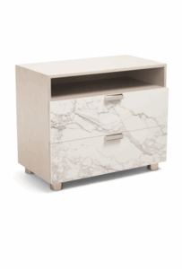 Image of sale on 34in Stratum Nightstand with Marble Stone Front