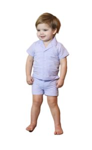 Image of sale on Kids’ Cotton Seersucker Camp Shirt & Pull-on Shorts Set 9m-4y