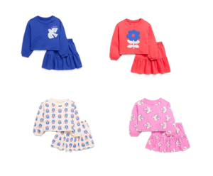 Image of sale on Long-sleeve Graphic Sweatshirt and Skirt Set for Toddler Girls 12m-6y