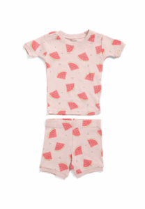 Image of sale on Girls Watermelon Pajama Top and Shorts Set Size 2-6