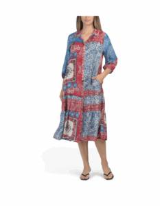 Image of sale on Silk Blend Cornelia Midi Dress with Slip