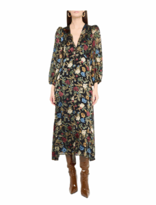 Image of sale on Mona Floral Tapestry Blouson Midi Dress