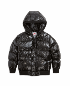 Image of sale on Glitter Black Slim Puffy Coat