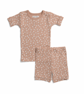 Image of sale on Girls 2pc Floral Pajama Top and Shorts Set