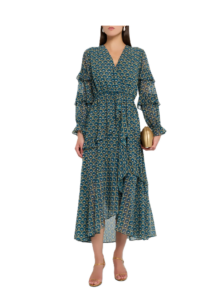 Image of sale on Dandelion Delora Asymmetric Chiffon Midi Dress