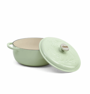 Image of sale on 4.5qt Cast Iron Tulip Cover Dutch Oven