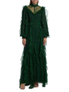 Image of sale on Elea Ruffled Maxi Dress