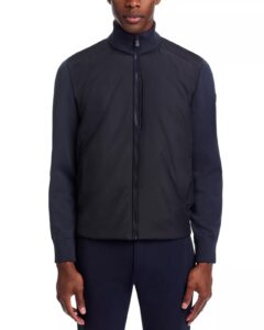 Image of sale on Rogy Regular Fit Color Block & Fabric Jacket