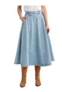 Image of sale on Denim Midi Skirt