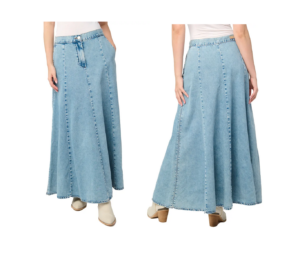 Image of sale on A-line Denim Skirt