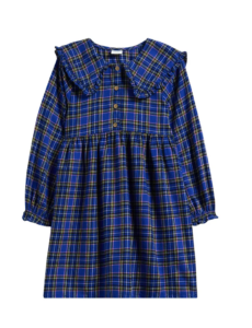 Image of sale on Kids’ Check Collared Cotton Dress