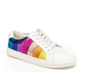 Image of sale on Kurt Geiger Mini Lane Stripe Leather Sneaker