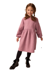 Image of sale on Kids’ Bow Sweatshirt Dress