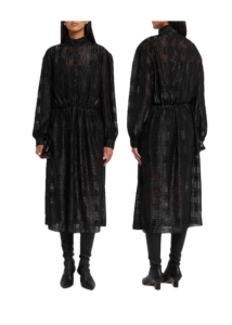 Image of sale on Vasco Sequined Semi-sheer Midi Shirtdress