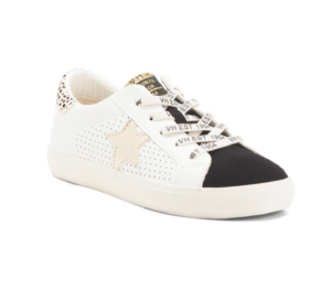 Image of sale on Leather Henriette Metallic Star Sneakers (toddler Little Kid Big Kid)