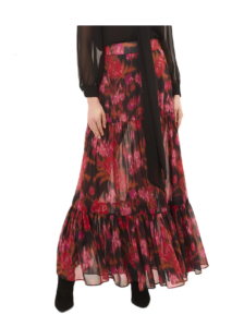 Image of sale on Mavi Floral Chiffon Maxi Skirt