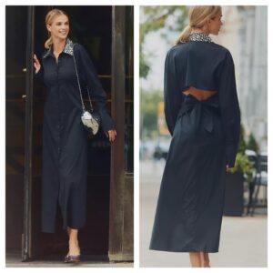 Image of sale on Simonmiller Loch Poplin Maxi Dress