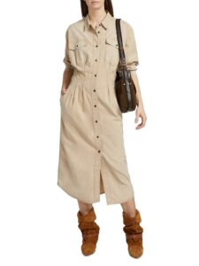 Image of sale on Nolwen Cotton Midi-shirtdress ($50 Gift Card)