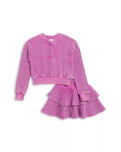 Image of sale on Girls’ Playful Perry Top & Skirt Set – Little Kid