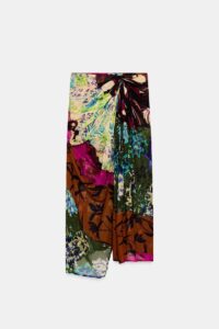 Image of sale on Draped Printed Pareo Skirt