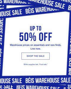 Image of sale on Up to 50% off Beis Luggage!!