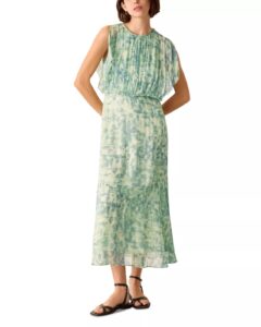 Image of sale on Dashes Brush Marks Midi Dress