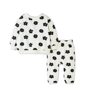 Image of sale on Baby Girls' 2pc Floral Modal French Terry Sweatshirt and Pants Set