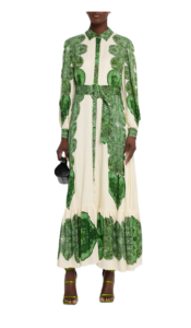 Image of sale on Harley Belted Floral-print Flounce Maxi Dress