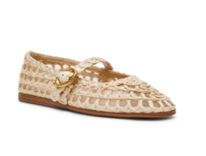Image of sale on Women’s Melody Raffia Mary Jane Flats