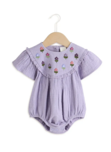 Image of sale on Embroidered Cotton Gauze Bodysuit 0-12m