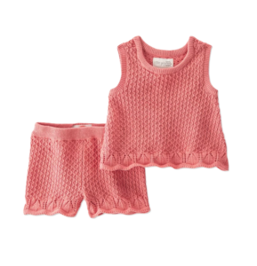 Image of sale on Baby Girls' Organic 2pc Sweater Knit Set
