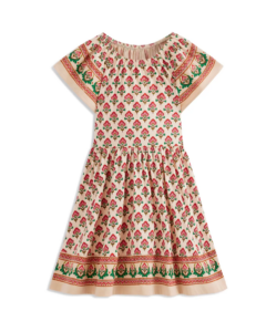 Image of sale on Kids’ Print Flutter Sleeve Cotton Twirly Dress Size 2-8