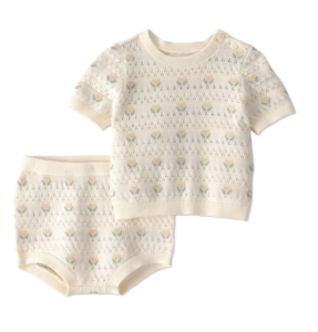 Image of sale on Baby Girls' Organic 2pc Floral Sweater Set