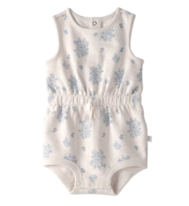 Image of sale on Organic Floral Knit Bubble - Ivory