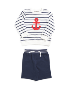 Image of sale on Toddler Boys Anchor Top and Active Shorts Set