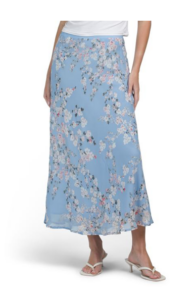 Image of sale on Printed Flared Pull on Skirt