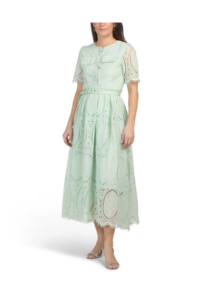 Image of sale on Short Sleeve Lace Maxi Dress