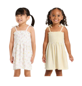 Image of sale on Mini Toddler Girls' Floral Midi Terry Dress