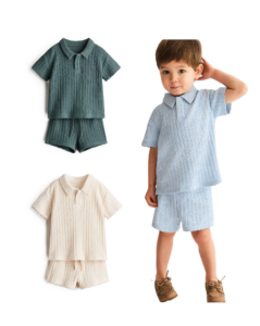 Image of sale on 2-piece Pointelle-knit Set 6m-4y