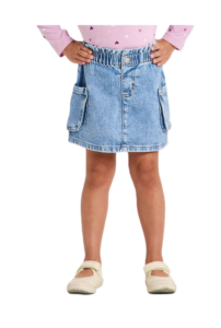 Image of sale on oddler Girls' Cargo Denim Skirt 12m-5y