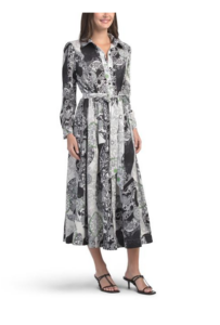 Image of sale on Long Sleeve Shirt Dress