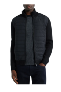 Image of sale on Townsend Hybrid Quilted & Rib Zip Jacket