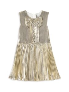 Image of sale on Little Girl’s & Girl’s Metallic Pleated Dress